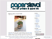 Tablet Screenshot of papercraftbystevo.wordpress.com