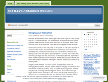 Tablet Screenshot of nextleveltrading.wordpress.com