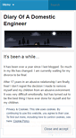 Mobile Screenshot of diaryofadomesticengineer.wordpress.com