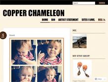 Tablet Screenshot of copperchameleon.wordpress.com