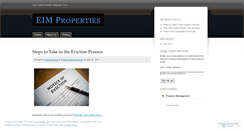 Desktop Screenshot of eimproperties.wordpress.com