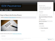Tablet Screenshot of eimproperties.wordpress.com