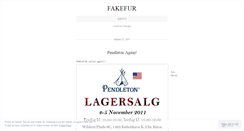 Desktop Screenshot of fakefur.wordpress.com