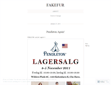 Tablet Screenshot of fakefur.wordpress.com