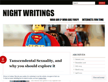 Tablet Screenshot of nitewriting.wordpress.com