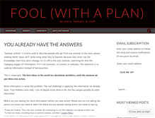 Tablet Screenshot of foolwithaplan.wordpress.com