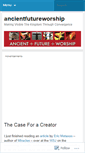 Mobile Screenshot of ancientfutureworship.wordpress.com
