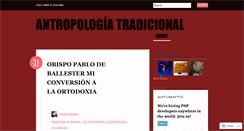 Desktop Screenshot of anthropologicas.wordpress.com