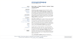 Desktop Screenshot of onceuponateapup.wordpress.com