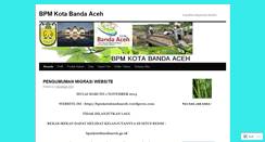 Desktop Screenshot of bpmkotabandaaceh.wordpress.com