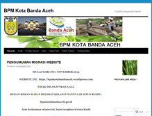 Tablet Screenshot of bpmkotabandaaceh.wordpress.com