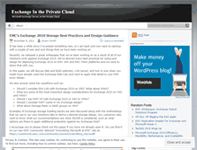 Tablet Screenshot of exchangeintheprivatecloud.wordpress.com