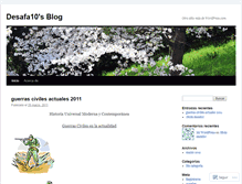Tablet Screenshot of desafa10.wordpress.com