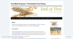 Desktop Screenshot of foodatfirst.wordpress.com
