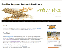 Tablet Screenshot of foodatfirst.wordpress.com