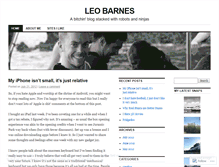 Tablet Screenshot of leobarnes.wordpress.com