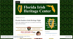 Desktop Screenshot of floridairishheritagecenter.wordpress.com