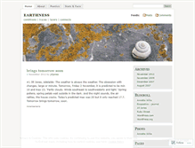 Tablet Screenshot of earthness.wordpress.com