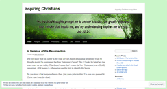 Desktop Screenshot of inspiringchristians.wordpress.com