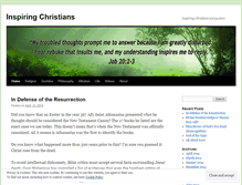 Tablet Screenshot of inspiringchristians.wordpress.com