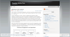 Desktop Screenshot of engagingnews.wordpress.com