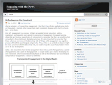 Tablet Screenshot of engagingnews.wordpress.com
