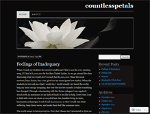 Tablet Screenshot of countlesspetals.wordpress.com