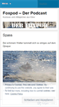 Mobile Screenshot of foxpod.wordpress.com