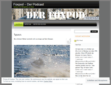 Tablet Screenshot of foxpod.wordpress.com