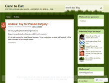 Tablet Screenshot of caretoeat.wordpress.com
