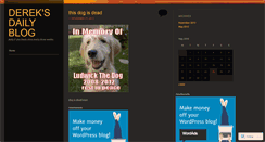 Desktop Screenshot of dereksdailyblog.wordpress.com