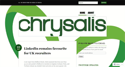 Desktop Screenshot of chrysalisrecruitment.wordpress.com