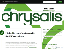 Tablet Screenshot of chrysalisrecruitment.wordpress.com