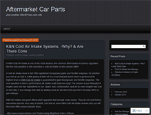 Tablet Screenshot of aftermarketcarparts.wordpress.com