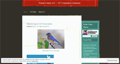 Desktop Screenshot of pendercounty4h.wordpress.com