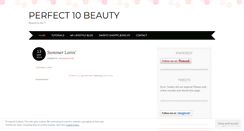 Desktop Screenshot of perfect10beauty.wordpress.com