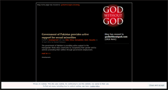 Desktop Screenshot of godwithoutgod.wordpress.com