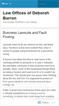 Mobile Screenshot of lawbarron.wordpress.com