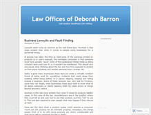 Tablet Screenshot of lawbarron.wordpress.com