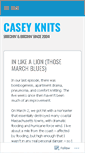 Mobile Screenshot of caseyknits.wordpress.com