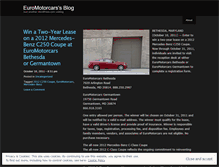 Tablet Screenshot of euromotorcars.wordpress.com
