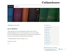 Tablet Screenshot of cotizaciones.wordpress.com