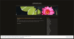 Desktop Screenshot of enthusiasmgracepeace.wordpress.com