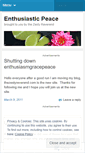 Mobile Screenshot of enthusiasmgracepeace.wordpress.com