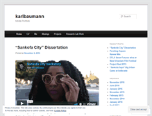 Tablet Screenshot of karlbaumann.wordpress.com