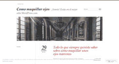 Desktop Screenshot of maquillarojosahumados.wordpress.com