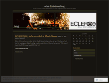 Tablet Screenshot of ecler.wordpress.com