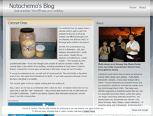 Tablet Screenshot of notochemo.wordpress.com