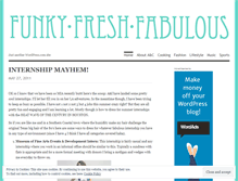 Tablet Screenshot of funkyfreshfabulous.wordpress.com