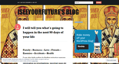 Desktop Screenshot of iseeyourfuture.wordpress.com